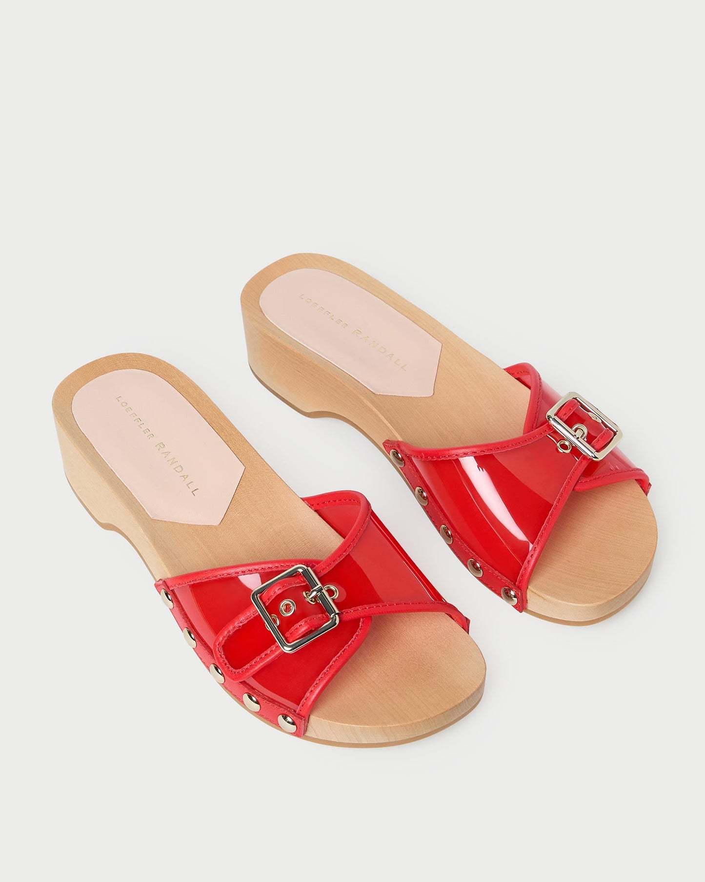 Paulie Red Studded Sandal
