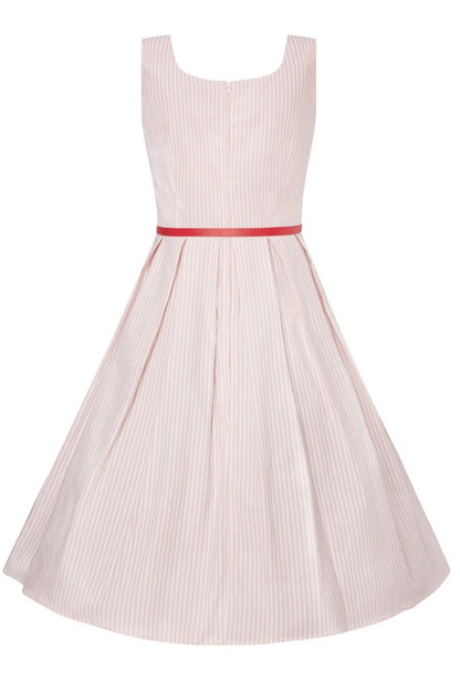 Kids Amanda Pink Striped Swing Dress